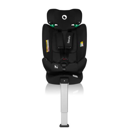 Lionelo - Autostol med drejbar base BRAAM AIR i-Size 40-150 cm Black Carbon