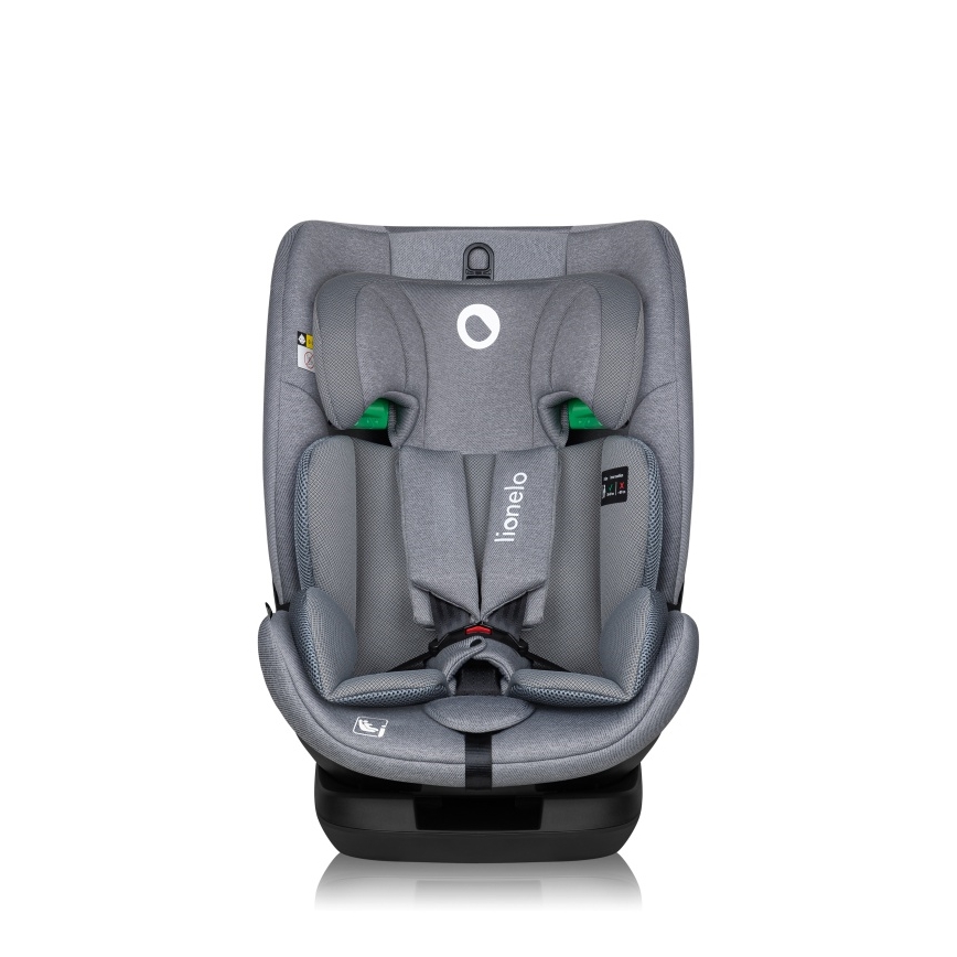 Lionelo - Drejelig autostol med base LAVENDER i-Size 76-150 cm Grey Stone