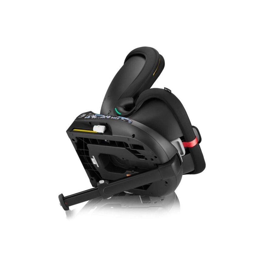 Lionelo - Drejelig autostol med base NAVY i-Size 40-150 cm sort/rød