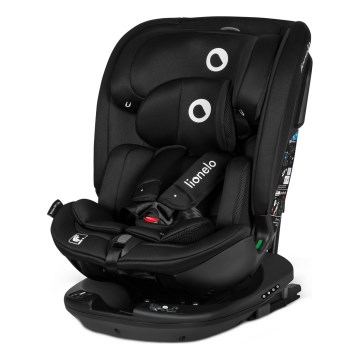 Lionelo - Drejesæde med base BASTIAAN i-Size 40-150 cm Black Carbon