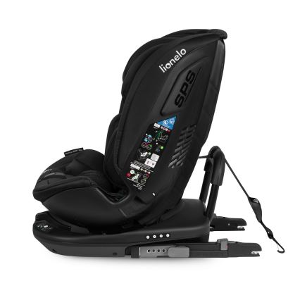 Lionelo - Drejesæde med base BASTIAAN i-Size 40-150 cm Black Carbon