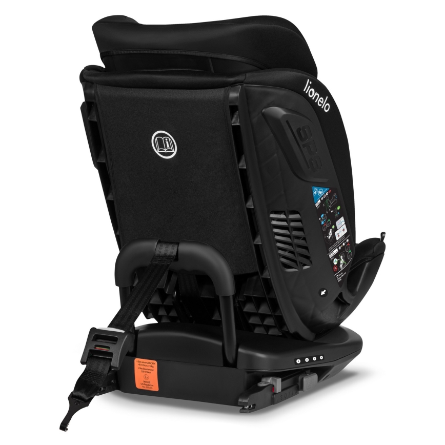 Lionelo - Drejesæde med base BASTIAAN i-Size 40-150 cm Black Carbon