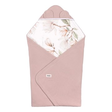 Lionelo - Dæk til bil babysæde TRAVEL SWADDLE 90x90 cm Beige Magnolia