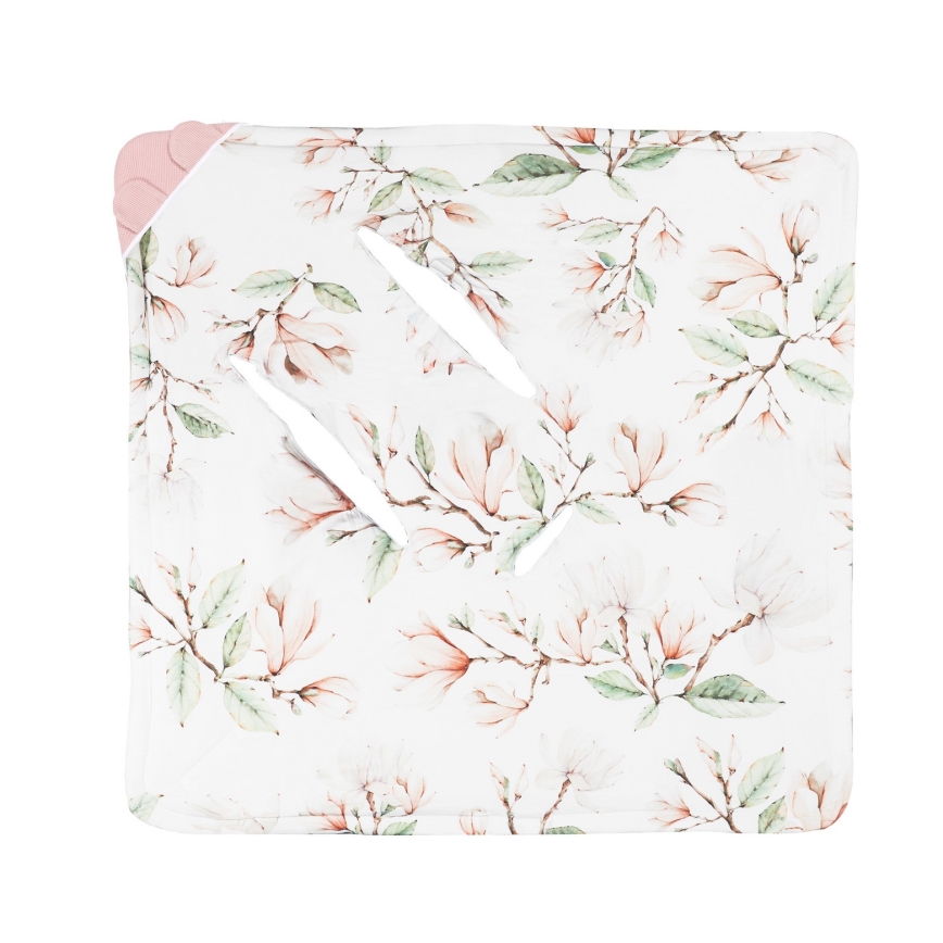 Lionelo - Dæk til bil babysæde TRAVEL SWADDLE 90x90 cm Beige Magnolia
