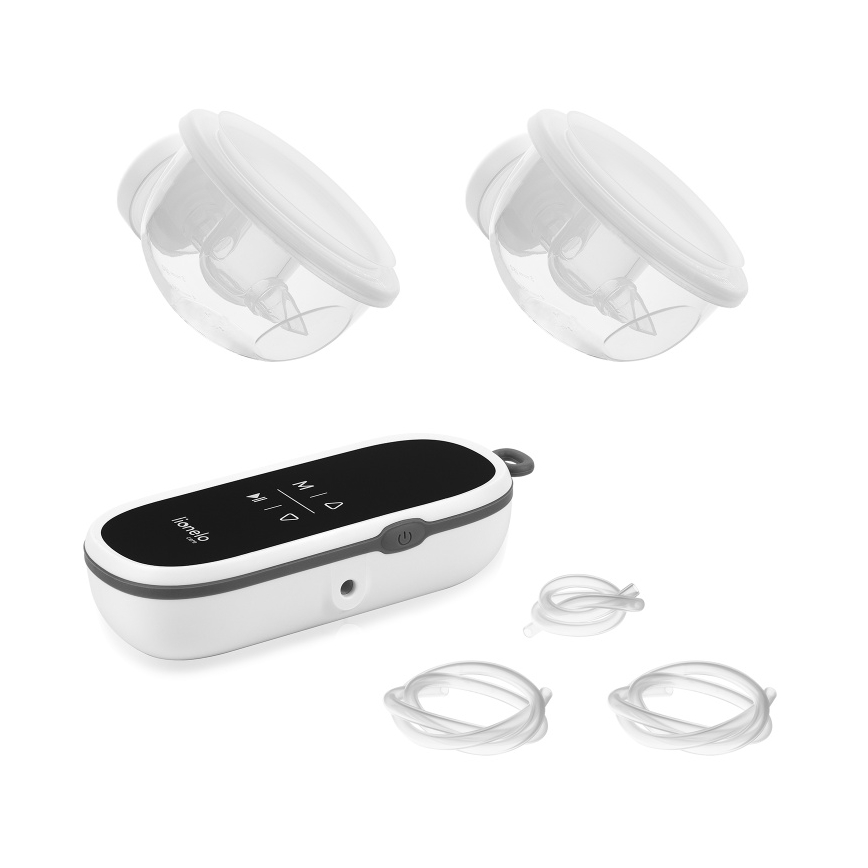 Lionelo - Elektrisk genopladelig dobbelt brystpumpe til modermælk TWEE FREE 5V 1500 mAh 150 ml