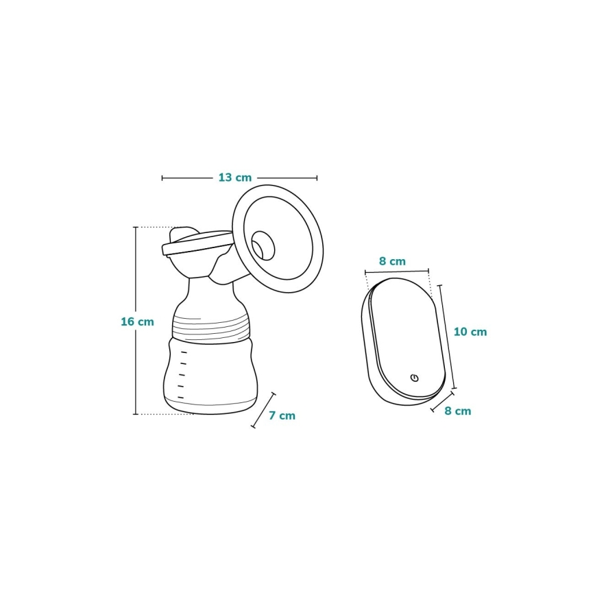 Lionelo - Elektrisk genopladelig brystpumpe FIDI GO 5V 1200 mAh 150ml