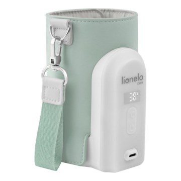 Lionelo - Flaskevarmer genopladelig THERMUP GO EVO 18W/5V grøn/hvid
