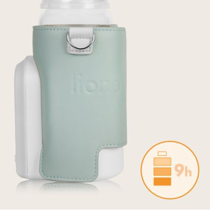 Lionelo - Flaskevarmer genopladelig THERMUP GO EVO 18W/5V grøn/hvid