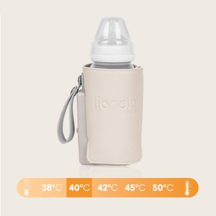 Lionelo - Flaskevarmer genopladelig THERMUP GO PLUS 10W/5V beige