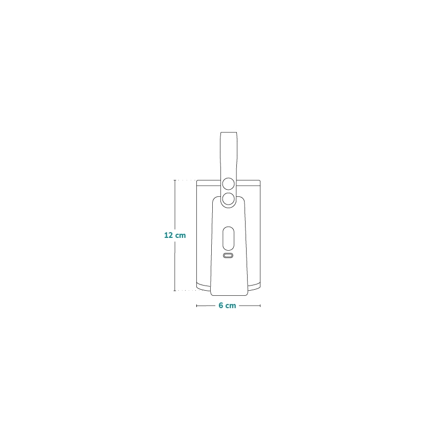 Lionelo - Flaskevarmer genopladelig THERMUP GO PLUS 10W/5V blå/grå