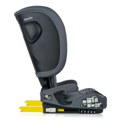 Lionelo - Foldbar autostol NELLY i-Size 76-150 cm Grå Grafit