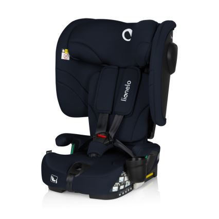 Lionelo - Foldbar autostol NELLY i-Size 76-150 cm Navyblå
