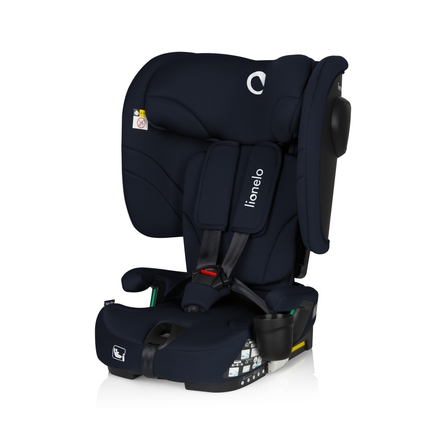 Lionelo - Foldbar autostol NELLY i-Size 76-150 cm Navyblå
