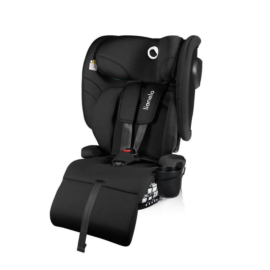 Lionelo - Foldbar autostol NELLY i-Size 76-150 cm Sort Carbon