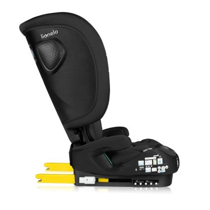 Lionelo - Foldbar autostol NELLY i-Size 76-150 cm Sort Carbon