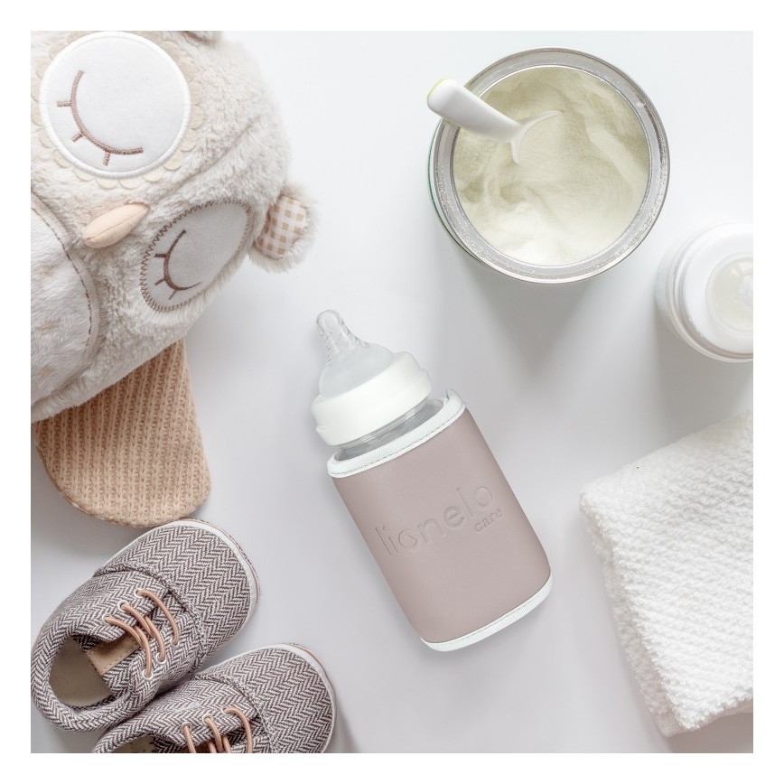 Lionelo - Genopladelig flaskevarmer THERMUP GO 18W/5V Baby Pink