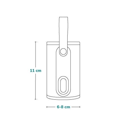 Lionelo - Genopladelig flaskevarmer THERMUP GO 18W/5V Grå/Sølv