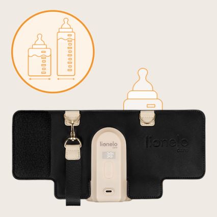 Lionelo - Genopladelig flaskevarmer THERMUP GO EVO 18W/5V sort/beige