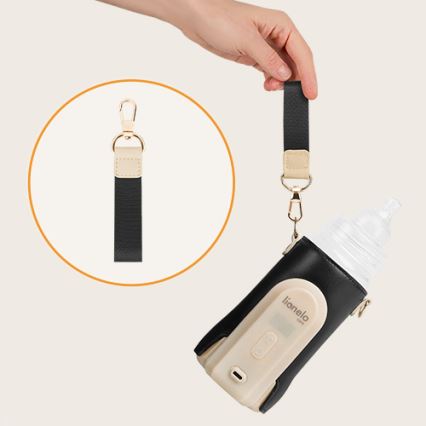 Lionelo - Genopladelig flaskevarmer THERMUP GO EVO 18W/5V sort/beige