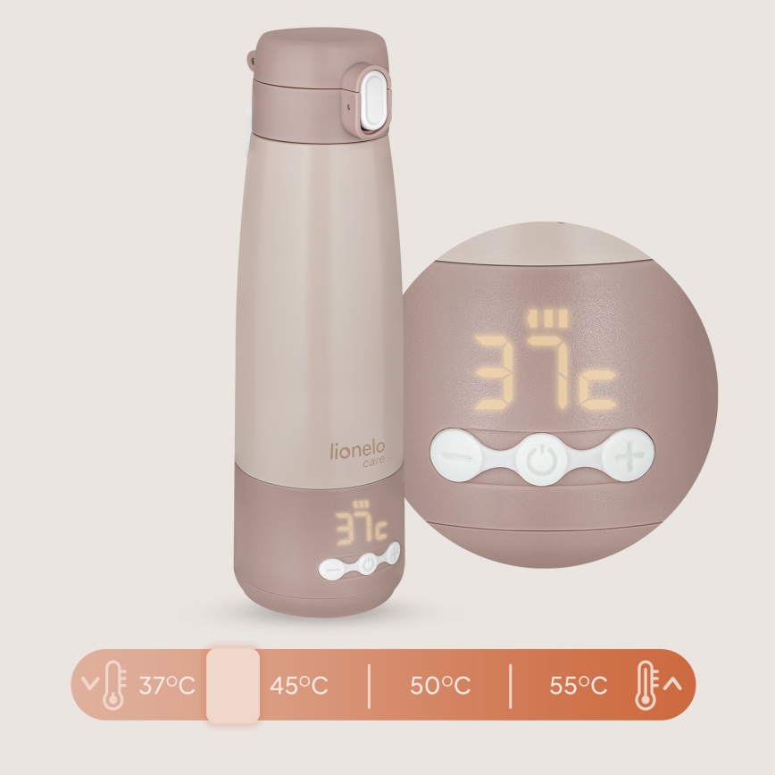 Lionelo - Genopladelig mælkevarmer THERMUP 55W/5V