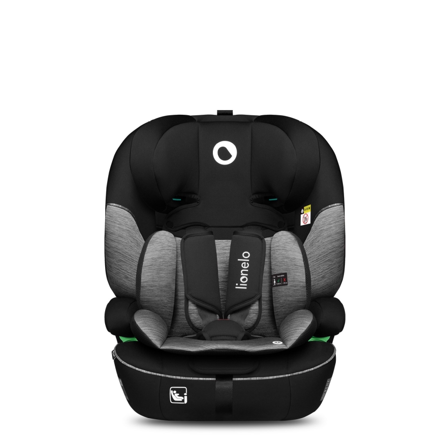 Lionelo - i-Size bilstol LEVI 76-150 cm Sort Grå