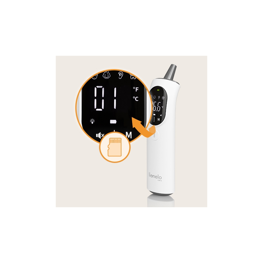 Lionelo - Infrarødt termometer FEVERSCAN 2xAAA