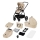 Lionelo - Kombinationsklapvogn 2-i-1 MERIL Beige Sand