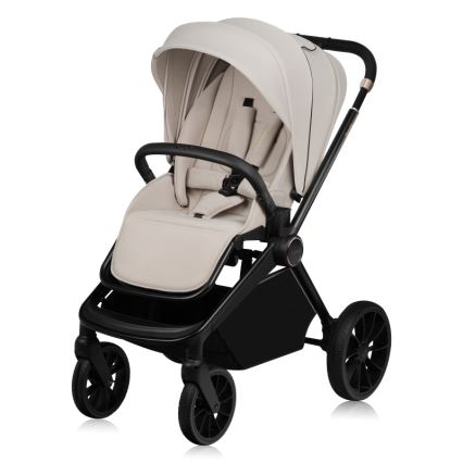 Lionelo - Kombineret 2-i-1 barnevogn MIKA PLUS Beige Sand