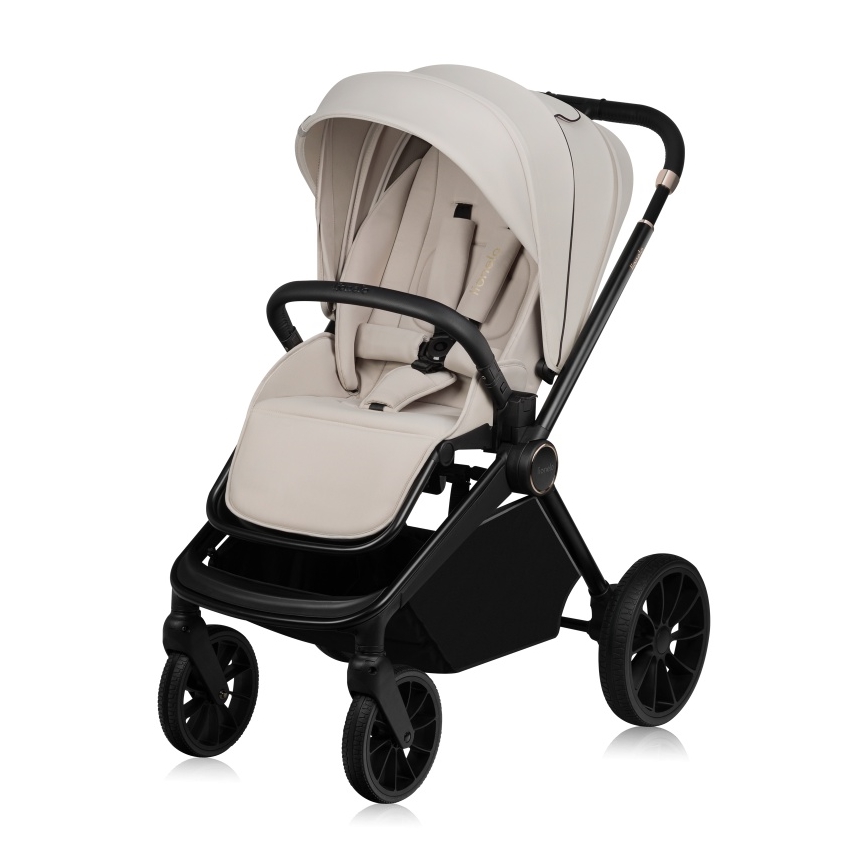 Lionelo - Kombineret 2-i-1 barnevogn MIKA PLUS Beige Sand
