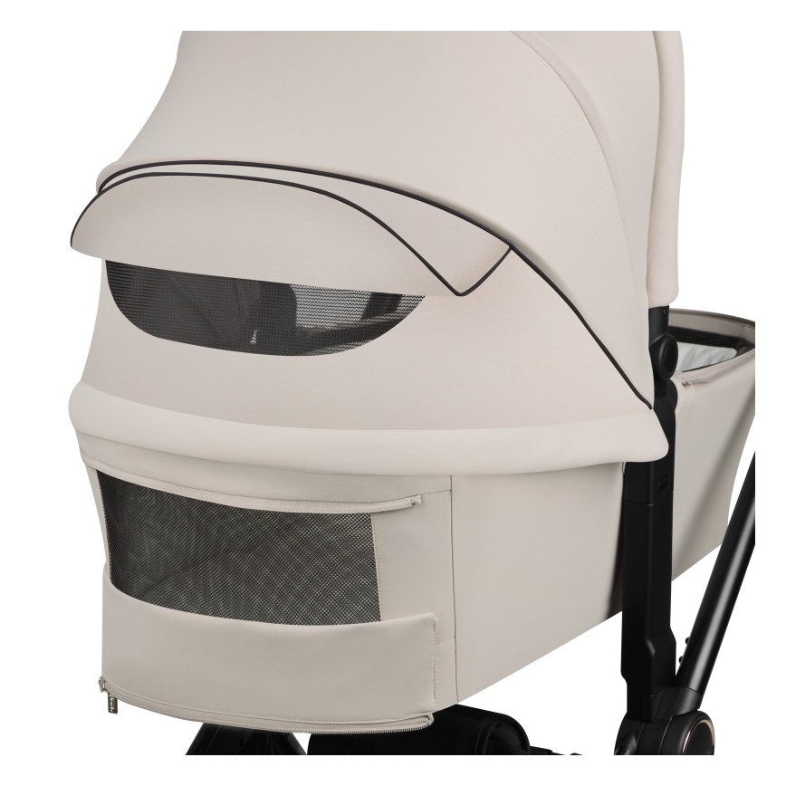 Lionelo - Kombineret 2-i-1 barnevogn MIKA PLUS Beige Sand
