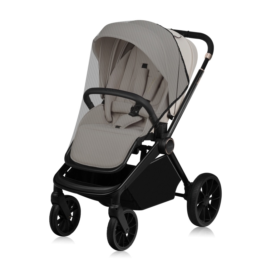 Lionelo - Kombineret 2-i-1 barnevogn MIKA PLUS Beige Sand