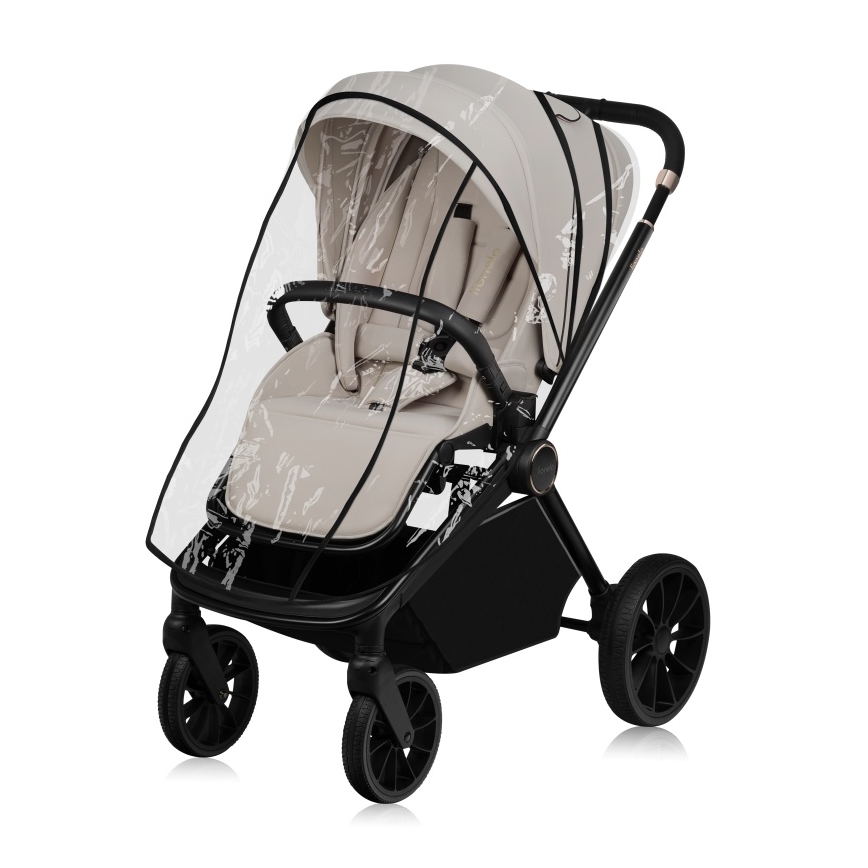 Lionelo - Kombineret 2-i-1 barnevogn MIKA PLUS Beige Sand