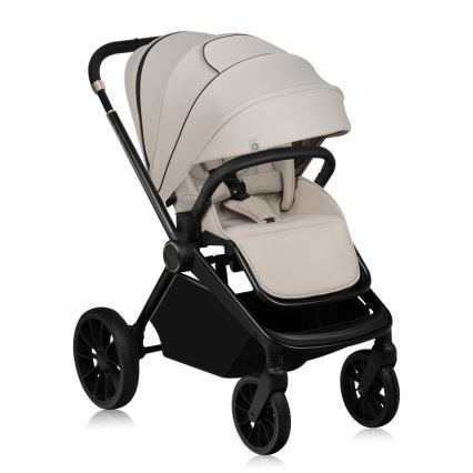 Lionelo - Kombineret 2-i-1 barnevogn MIKA PLUS Beige Sand