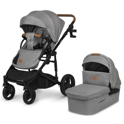 Lionelo - Kombineret 2-i-1 klapvogn MARI TOUR Grey Stone