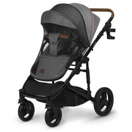 Lionelo - Kombineret 2-i-1 klapvogn MARI TOUR Grey Stone