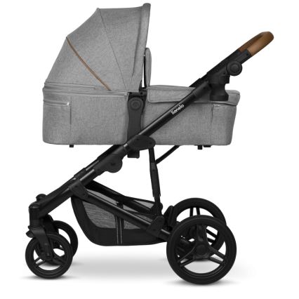 Lionelo - Kombineret 2-i-1 klapvogn MARI TOUR Grey Stone