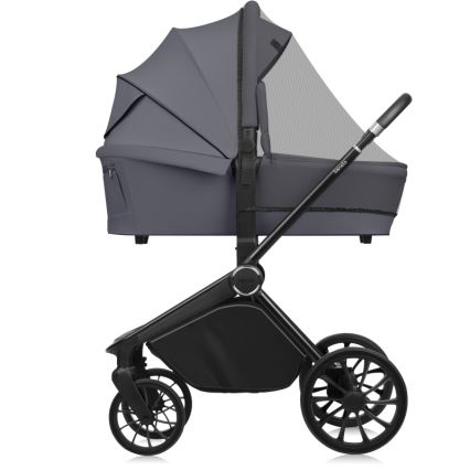Lionelo - Kombineret 2-i-1 klapvogn MIKA PLUS Grey Stone