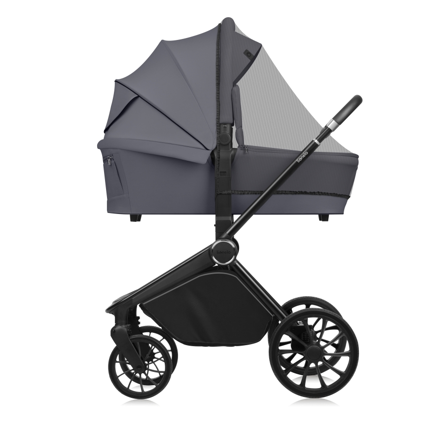 Lionelo - Kombineret 2-i-1 klapvogn MIKA PLUS Grey Stone