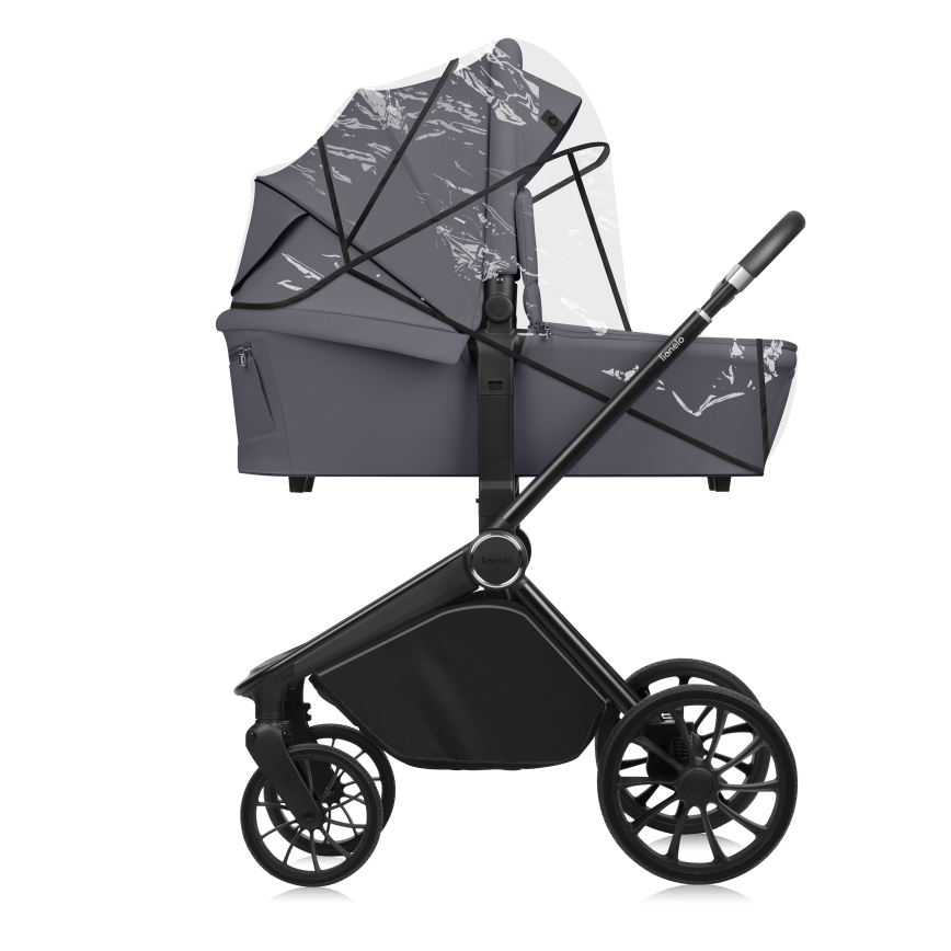 Lionelo - Kombineret 2-i-1 klapvogn MIKA PLUS Grey Stone