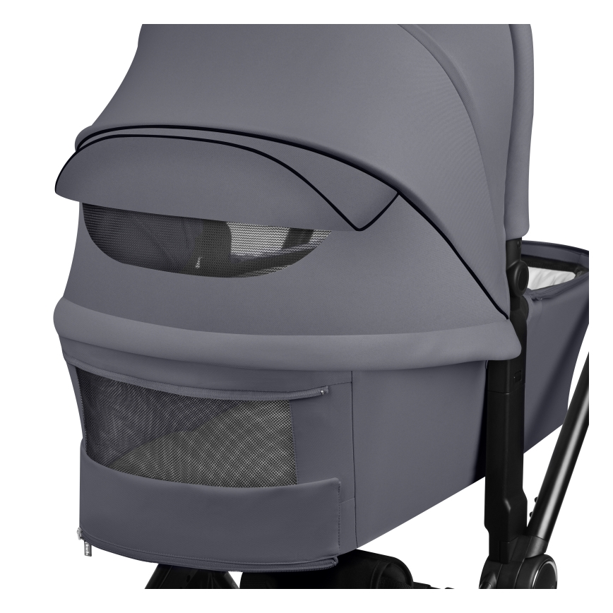 Lionelo - Kombineret 2-i-1 klapvogn MIKA PLUS Grey Stone