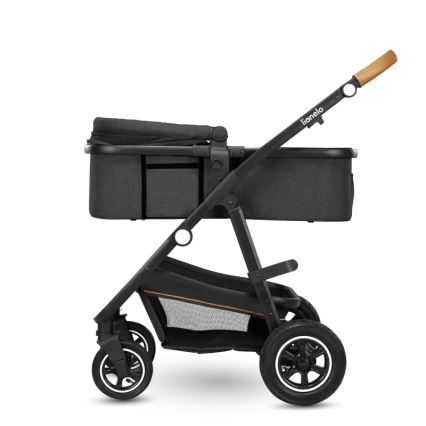 Lionelo - Kombineret 3-i-1 klapvogn AMBER Grey Graphite