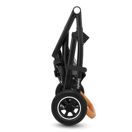 Lionelo - Kombineret 3-i-1 klapvogn AMBER Grey Graphite