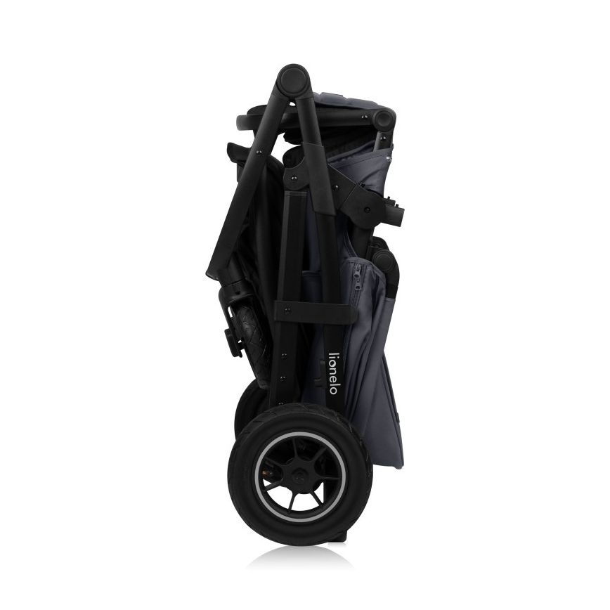 Lionelo - Kombineret 3-i-1 klapvogn AMBER PLUS, grå grafit