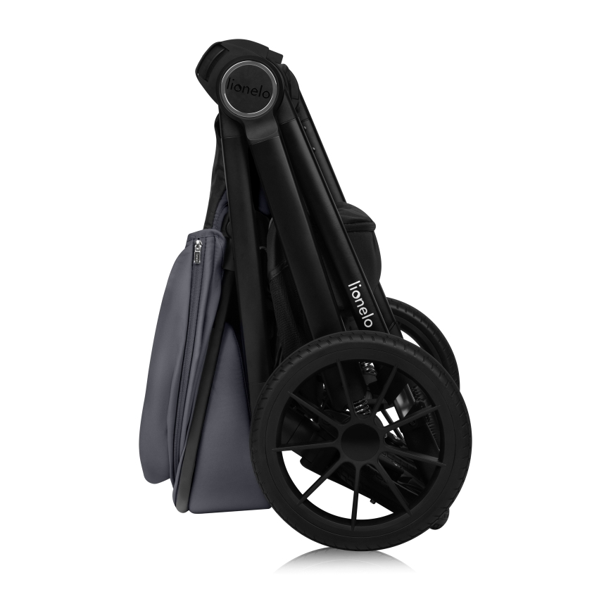 Lionelo - Kombineret 3-i-1 klapvogn LAYLA Grey Stone