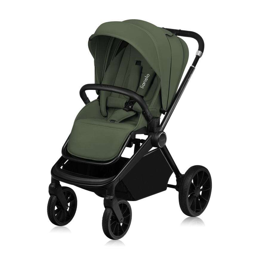 Lionelo - Kombineret barnevogn 2i1 MIKA PLUS Green Olive