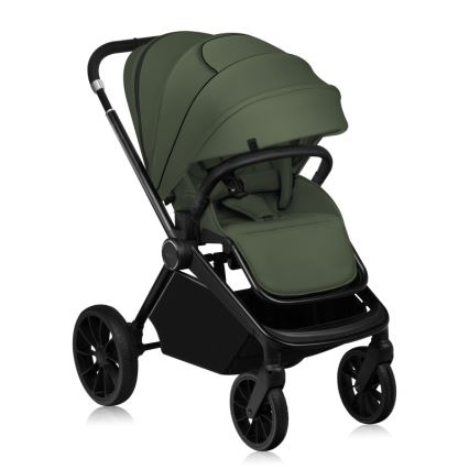 Lionelo - Kombineret barnevogn 2i1 MIKA PLUS Green Olive