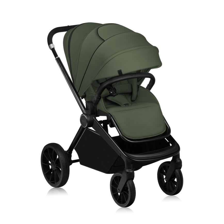 Lionelo - Kombineret barnevogn 2i1 MIKA PLUS Green Olive