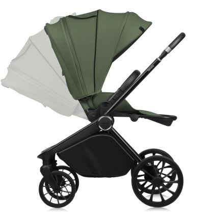 Lionelo - Kombineret barnevogn 2i1 MIKA PLUS Green Olive