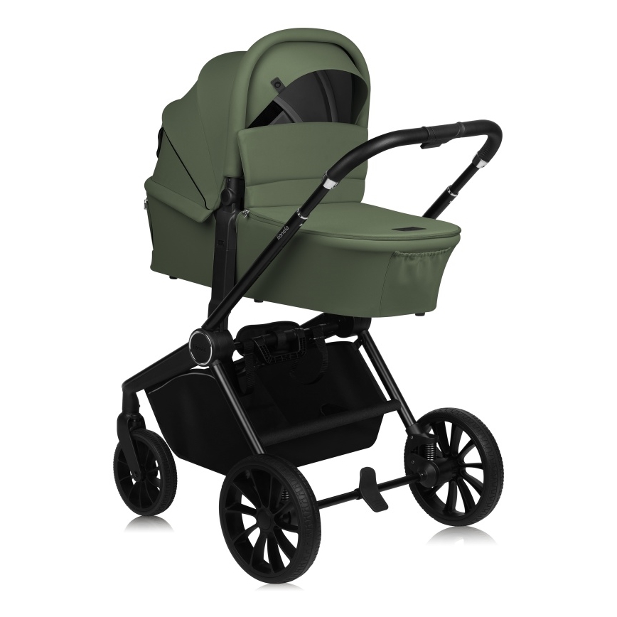 Lionelo - Kombineret barnevogn 2i1 MIKA PLUS Green Olive