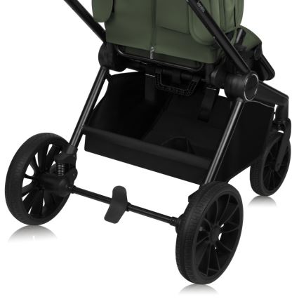 Lionelo - Kombineret barnevogn 2i1 MIKA PLUS Green Olive